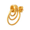TOMEI Lusso Italia Triple Circle Earrings, Yellow Gold 916
