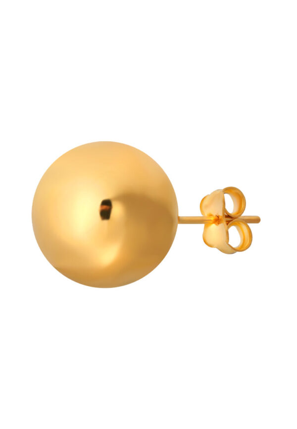TOMEI Lusso Italia Ball Stud Earrings, Yellow Gold 916