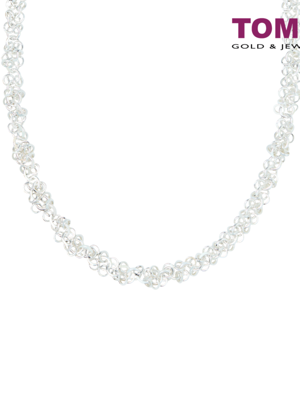 TOMEI Online Exclusive] Frosty Faith Tri-Ring Chain | 45 cm | Tomei Sterling Silver 925 (SN87880)