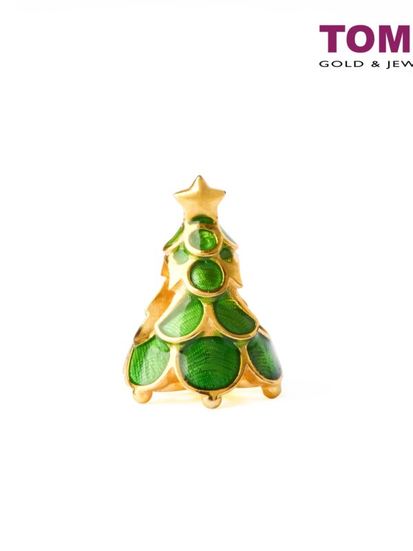 Christmas Tree Charm | Tomei Yellow Gold 916