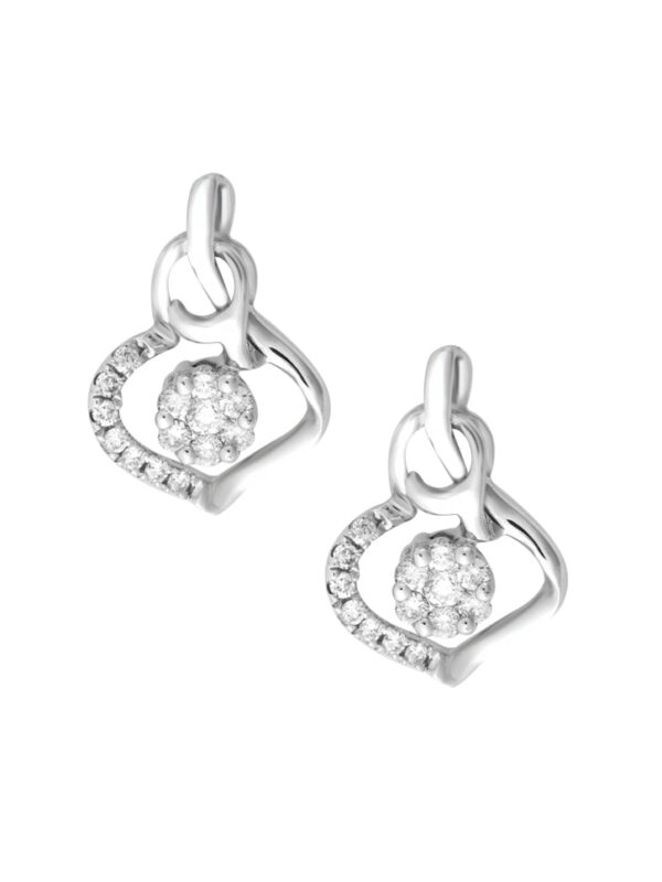 TOMEI Earrings in Bedazzling Verve Diamond White Gold 375