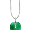 TOMEI Jade Pendant Of Harmony, White Gold 750