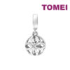 TOMEI Dangling Ball Charm, White Gold 585