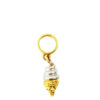 TOMEI Chillin' Chillin' Ice Cream Charm, Yellow Gold 916
