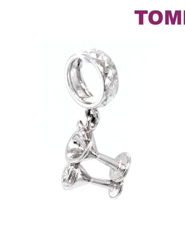 TOMEI Love Potion Cocktail Charm, White Gold 585