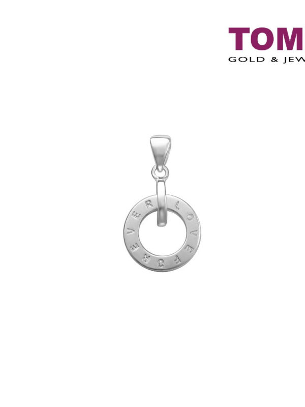 TOMEI Circle of Forever Love Pendant, White Gold 585 (P6100)