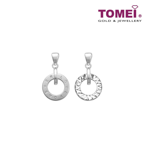 TOMEI Circle of Forever Love Pendant, White Gold 585 (P6100)