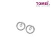 Earrings of  Spherical Duo with Effortless Elegance | Snowy Snowball Collection | Tomei White Gold 585 (14K) (E2120)