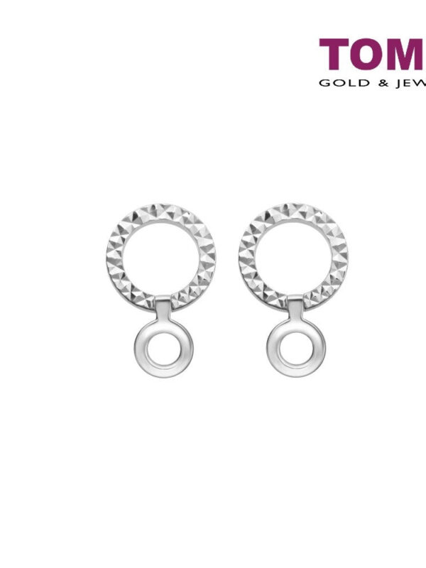 TOMEI 2-Way Earrings, White Gold 585 (E2121)
