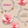 TOMEI Padlock Charm, White Gold & Rose Gold 585 (14K) (P5622)