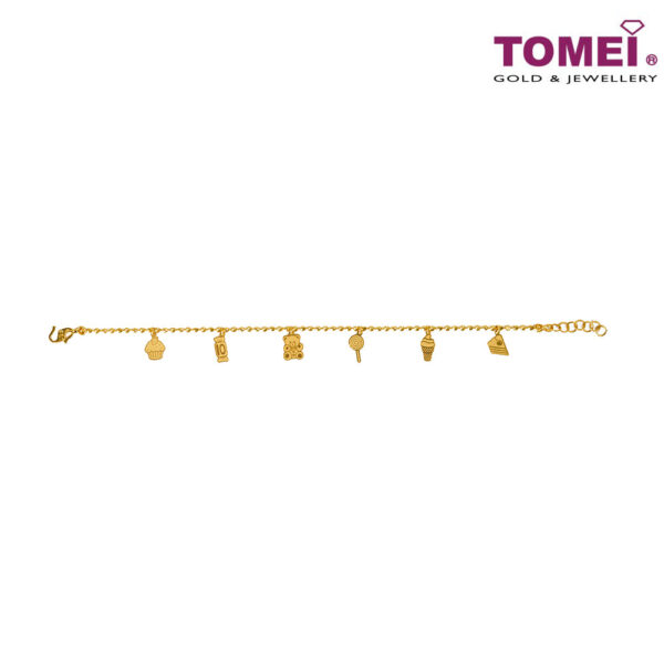 TOMEI Bracelet of Sweetness and Merriment Yellow Gold 916