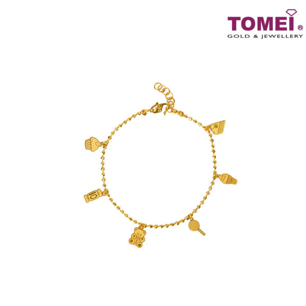 TOMEI Bracelet of Sweetness and Merriment Yellow Gold 916