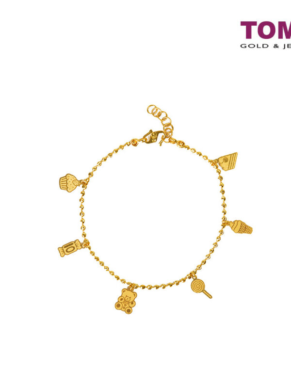 TOMEI Bracelet of Sweetness and Merriment Yellow Gold 916