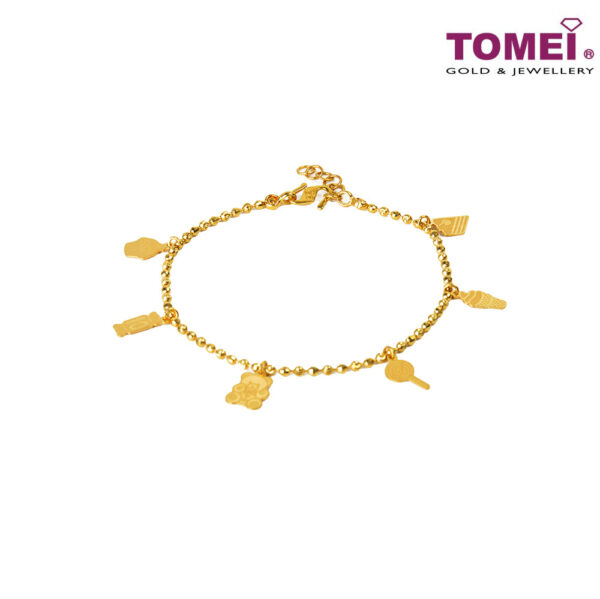 TOMEI Bracelet of Sweetness and Merriment Yellow Gold 916