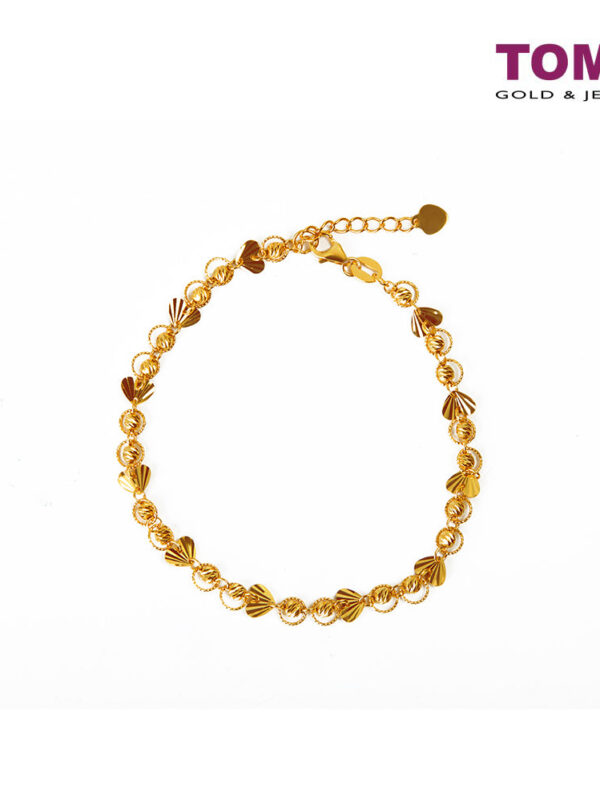 TOMEI Convivality in Circularly Merriment Bracelet Yellow Gold 916  (IM-H5181-1B-1C)
