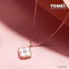 TOMEI Lucky Pattern Clover Pendant Set, Rose Gold 750 (GDIDDZ04070B/W)