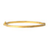 TOMEI Lusso Italia Slim Ridged Bangle, Yellow Gold 916
