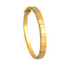 TOMEI Lusso Italia Minimalist Geometric Bangle, Yellow Gold 916