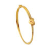 TOMEI Lusso Italia Ribbed Love Bangle, Yellow Gold 916