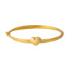 TOMEI Lusso Italia Ribbed Love Bangle, Yellow Gold 916
