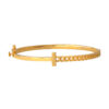 TOMEI Lusso Italia Slim Chain Link Bangle, Yellow Gold 916