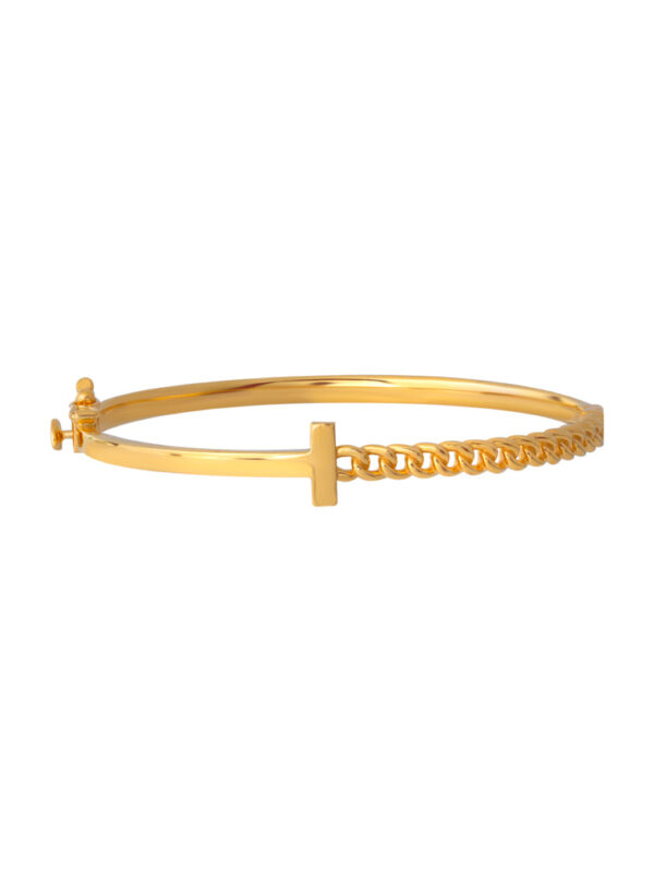 TOMEI Lusso Italia Slim Chain Link Bangle, Yellow Gold 916