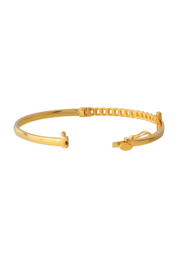 TOMEI Lusso Italia Slim Chain Link Bangle, Yellow Gold 916