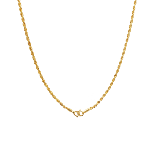 TOMEI Men's Twisted Sg Chain, Yellow Gold 916