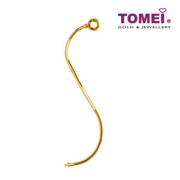 TOMEI Chomel Bracelet, Yellow Gold 916 (TM-YG1116B-16CM-1C)