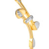 TOMEI Dual-Tone Love Arrow Bangle, Yellow Gold 916
