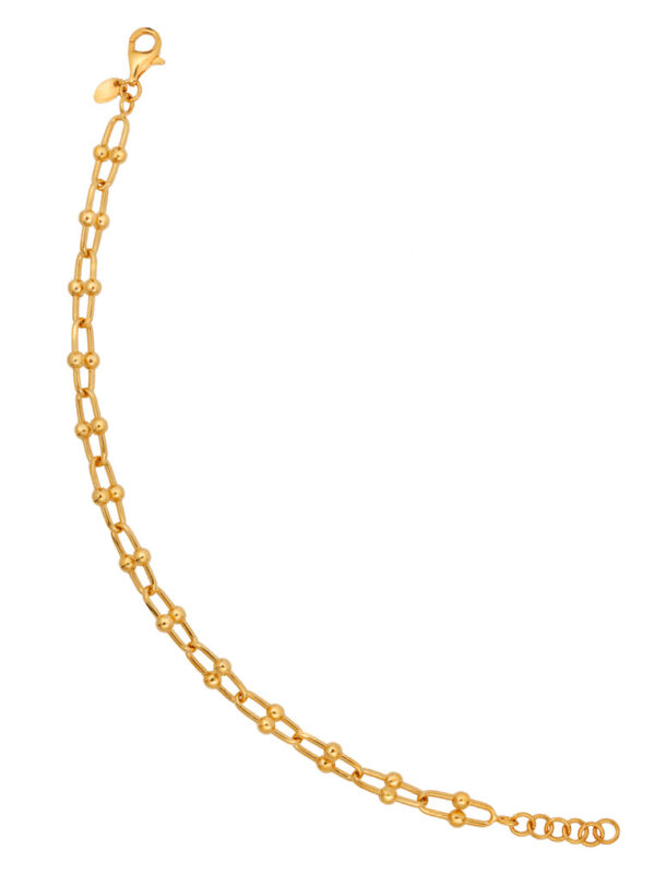 TOMEI Hardware Link Bracelet, Yellow Gold 916