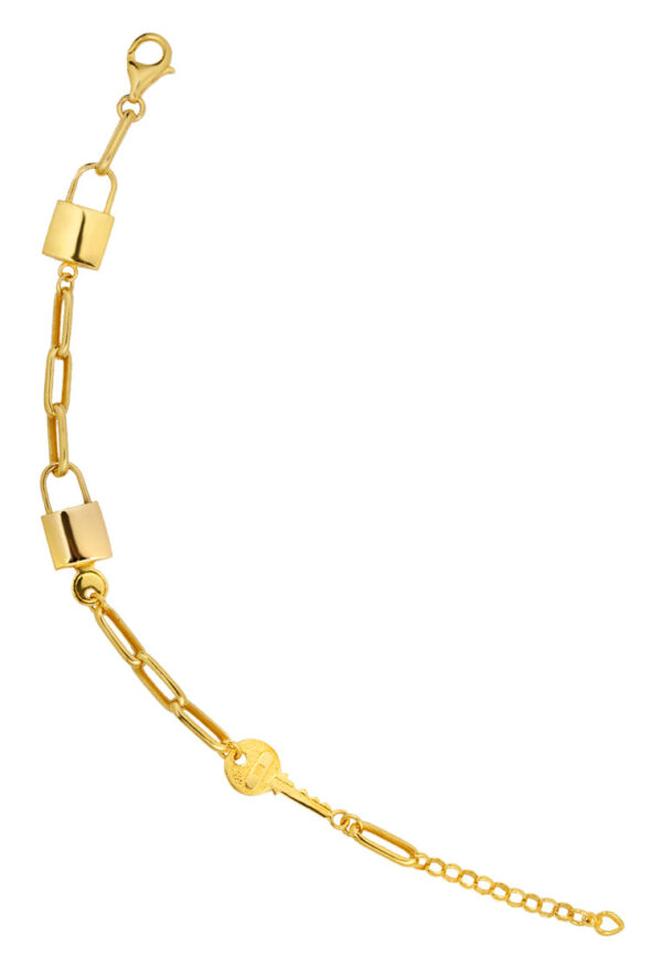 TOMEI Key & Lock Bracelet, Yellow Gold 916