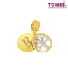 TOMEI Happy Family Tree Charm, Yellow Gold 916