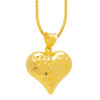TOMEI Lusso Italia Heart Pendant, Yellow Gold 916