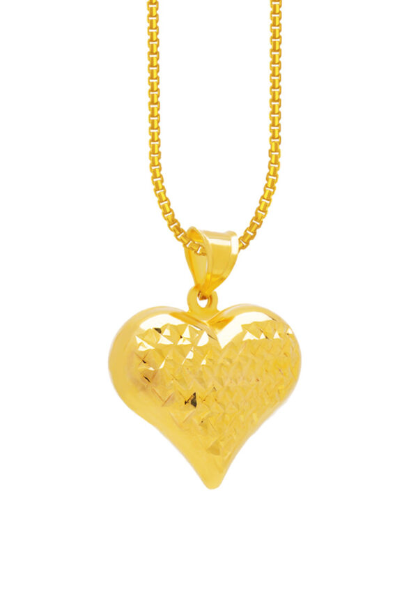 TOMEI Lusso Italia Heart Pendant, Yellow Gold 916