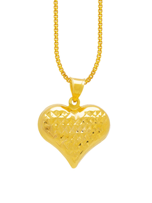 TOMEI Lusso Italia Heart Pendant, Yellow Gold 916