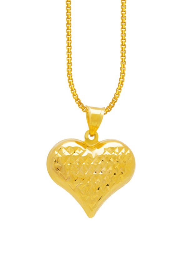 TOMEI Lusso Italia Heart Pendant, Yellow Gold 916