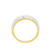 TOMEI Dual-Tone Fearless Ring, Yellow Gold 916