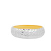 TOMEI Dual-Tone Fearless Ring, Yellow Gold 916
