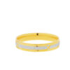 TOMEI Dual-Tone Gleaming Fit Ring, Yellow Gold 916