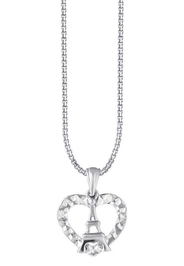 TOMEI Enchanted Love Pendant, White Gold 585