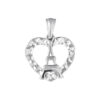 TOMEI Enchanted Love Pendant, White Gold 585
