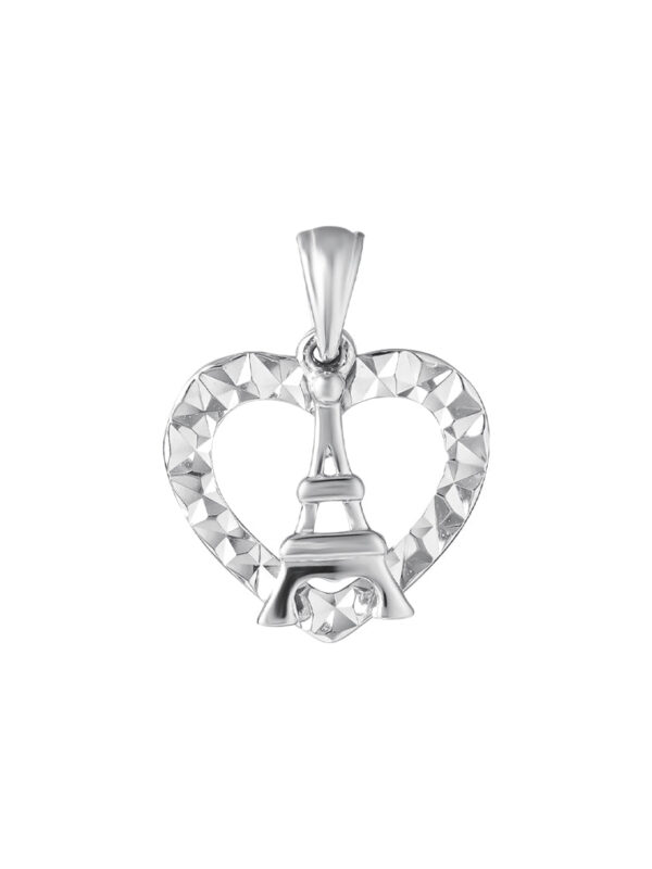 TOMEI Enchanted Love Pendant, White Gold 585