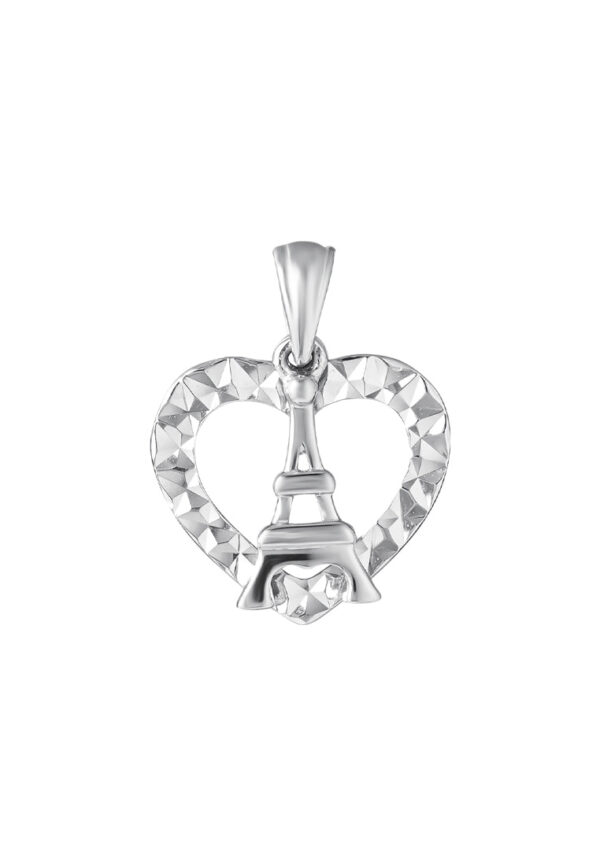 TOMEI Enchanted Love Pendant, White Gold 585