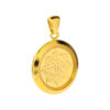 TOMEI Flower Of Life Gift Pendant, Plated Yellow Gold