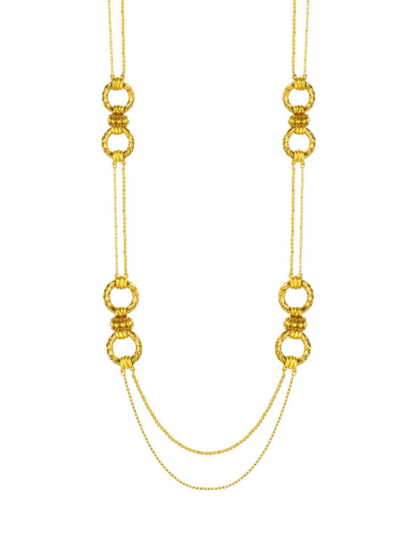 TOMEI Lusso Italia Long Necklace, Yellow Gold 916