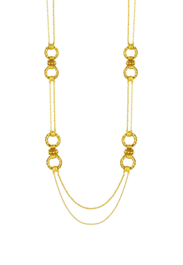 TOMEI Lusso Italia Long Necklace, Yellow Gold 916