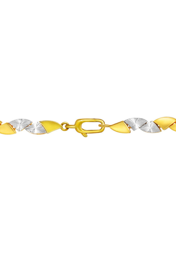 TOMEI Diamond Cut Collection Pizzazz Bracelet, Yellow Gold 916