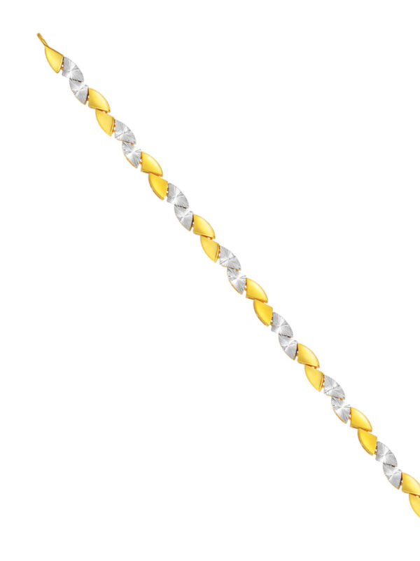 TOMEI Diamond Cut Collection Pizzazz Bracelet, Yellow Gold 916