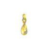TOMEI Diamond Cut Collection Infinity Pendant, Yellow Gold 916